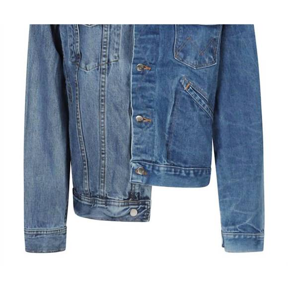 E.L.V. DENIM Jackets & Blazers - NEW E.L.V. DENIM women's denim jacket in light/mid contrast